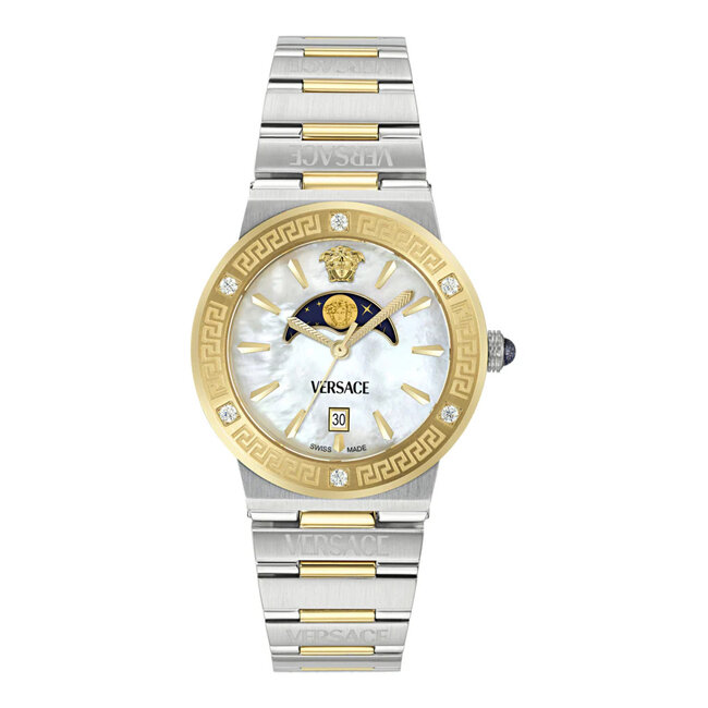 VERSACE Greca  Diamond Moonphase 38mm VE7G005 24 Damenuhr