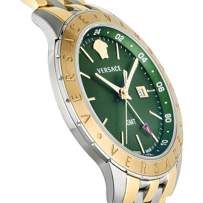 VERSACE VEBK00718 Herrenuhr Univers Bicolor GMT 43mm 5ATM