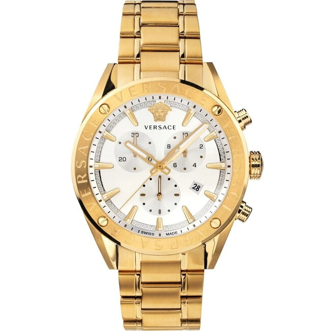 VERSACE  VEHB00719 V-Chrono Herrenuhr Gold 44 mm