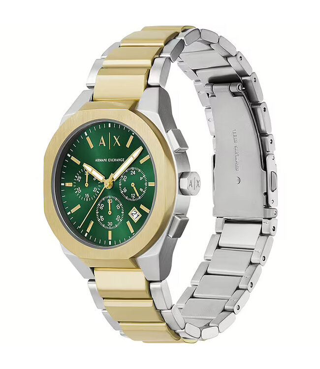 Armani Exchange Rafael AX4184 Chronograph Bicolor/Grün Herrenuhr