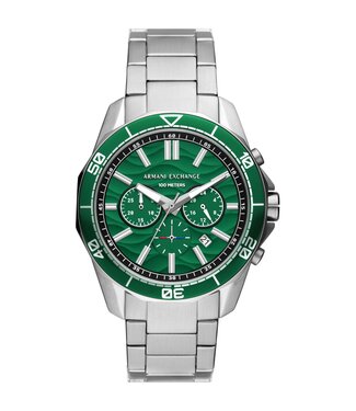 Armani Exchange Spencer AX1957 Chronograph Silber/Grün Herrenuhr