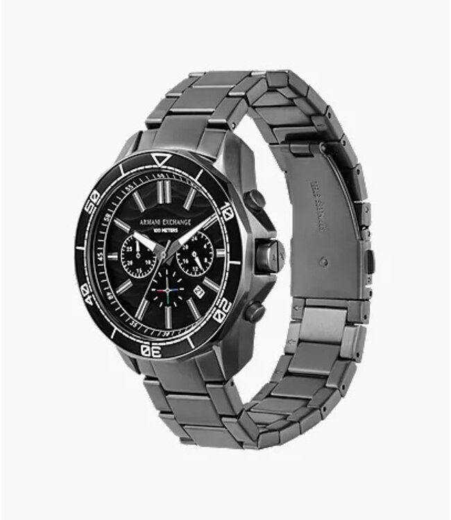 Armani Exchange Spencer AX1959 Chronograph Gunmetal/Schwarz Herrenuhr