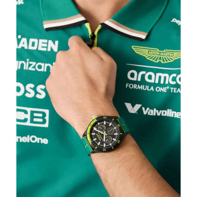 Aston Martin   Multi Zifferblatt 'Am Formula 1 Pit W' Herren Uhr MTFP1F501
