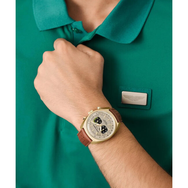 Aston Martin   Chronograph 'Aml Timeless Ts2' Herren Uhr MTTS2F502