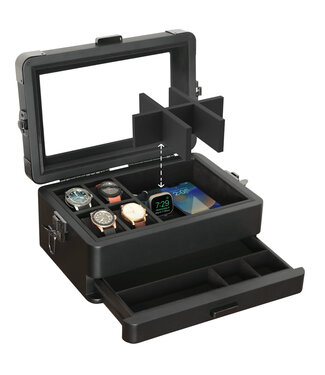 Klaro Uhrenbox für 10 Uhren schwarz Special Edition
