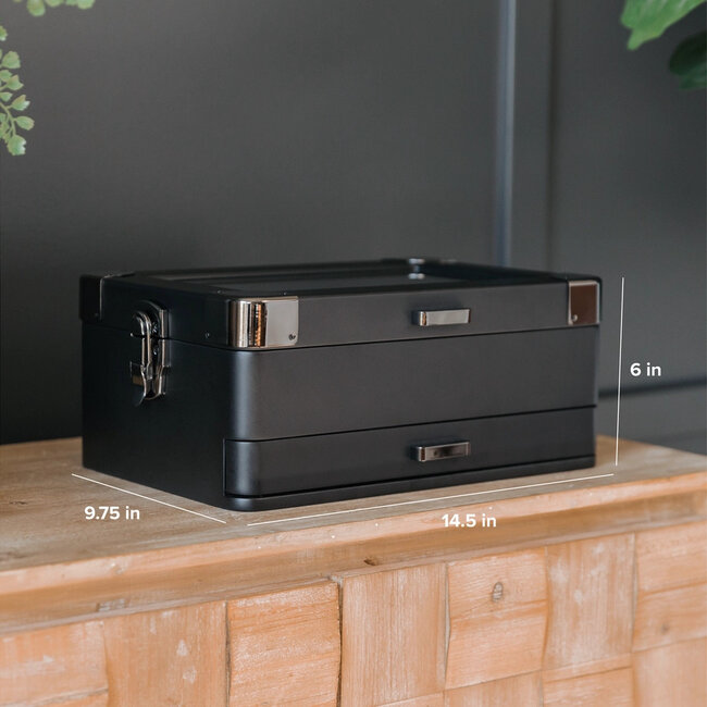 Klaro  Uhrenbox für 10 Uhren schwarz Special Edition