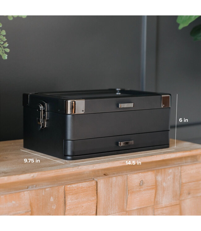 Klaro  Uhrenbox für 10 Uhren schwarz Special Edition