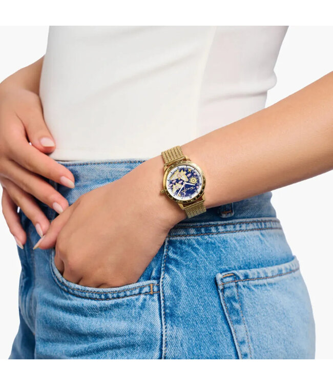 Thomas Sabo   Schmetterlinge WA0430-291-207 Blau Gold Damenuhr