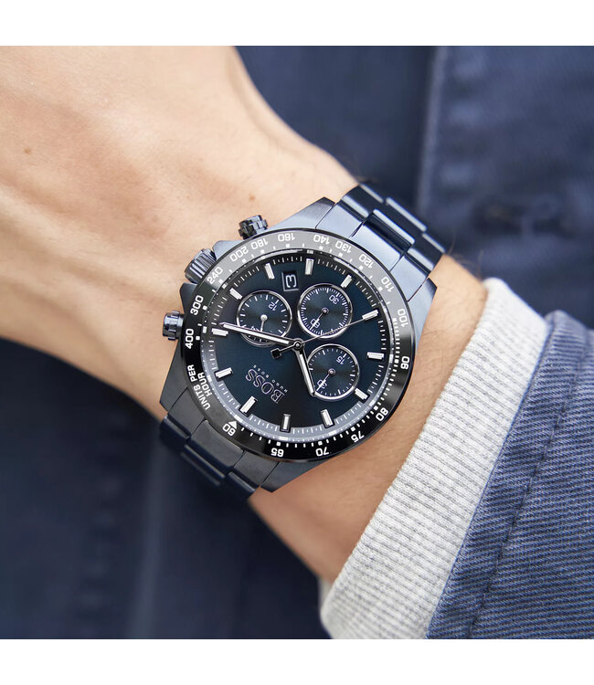 Hugo Boss  Hero Sport Lux 1513758 Chronograph Blau Herrenuhr58