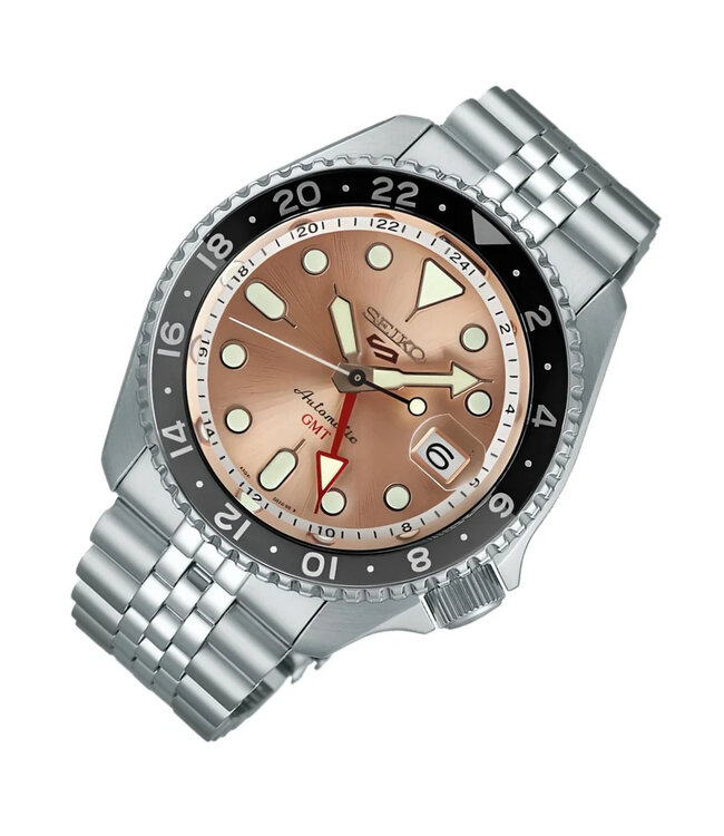 Seiko  5 Sports SSK043K1 GMT Lachs  Herrenuhr