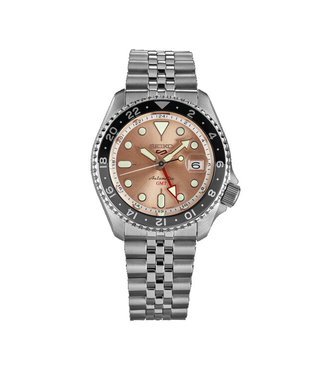 Seiko  5 Sports SSK043K1 GMT Lachs  Herrenuhr