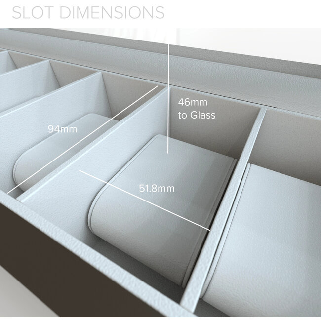 leonardo louis  Moderne Clip-Uhrenbox für 6 Uhren