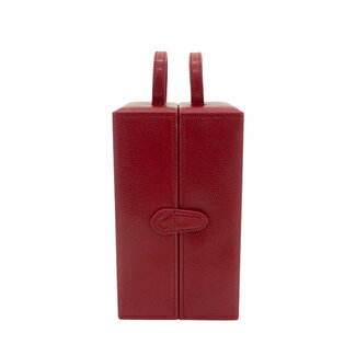 Friedrich Schmuckkoffer Milano 2-Tone Lizard-Optik rot