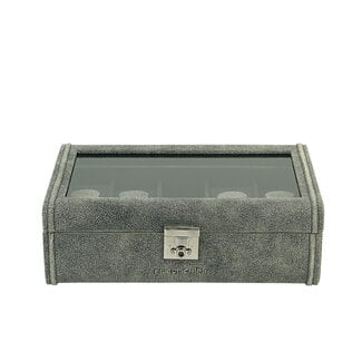 Friedrich CUBANO Uhrenbox für 8 Uhren aus Leder