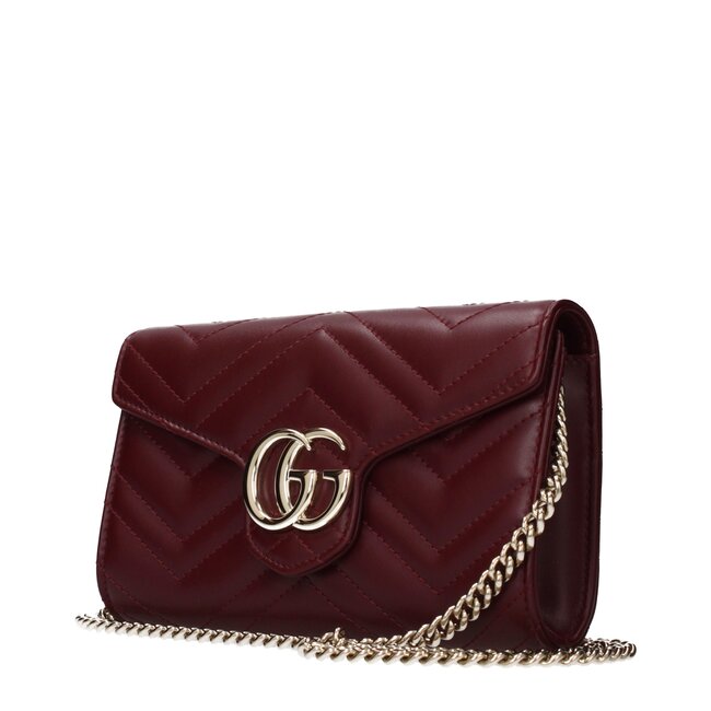 Gucci F85153 - MARMONT Damen Handtasche BURGUND