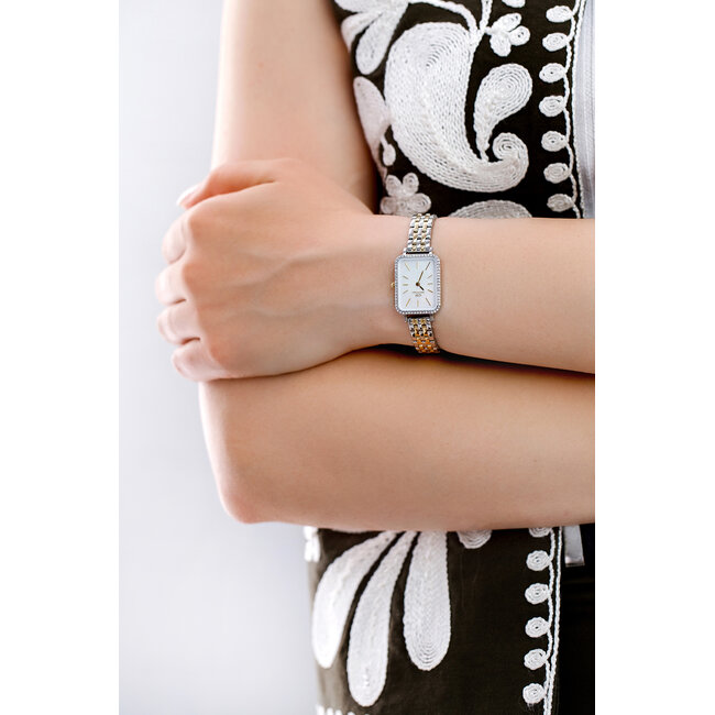 Daniel Wellington  Quadro Lumine 20x26 Bezel bicolor Mop DW00100671