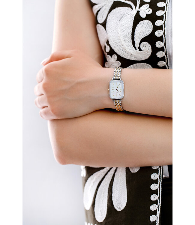 Daniel Wellington  Quadro Lumine 20x26 Bezel bicolor Mop DW00100671