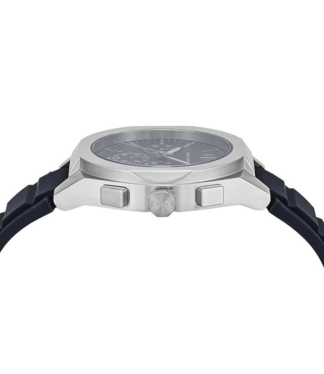 Armani Exchange Rafael AX4185 Quarz Chronograph Silber/Blau Herrenuhr