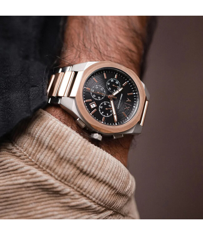 Armani Exchange Sync AX4181 Chronograph Bicolor/Schwarz Herrenuhr