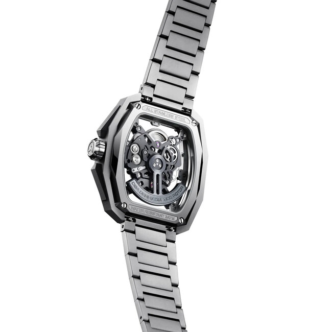 Ciga Design Z Series Hunter Skeleton Automatik Herrenuhr  Z035-SS01-W1S Silber