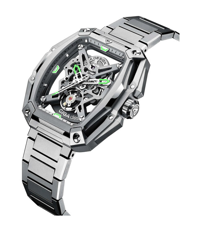 Ciga Design Z Series Hunter Skeleton Automatik Herrenuhr  Z035-SS01-W1S Silber