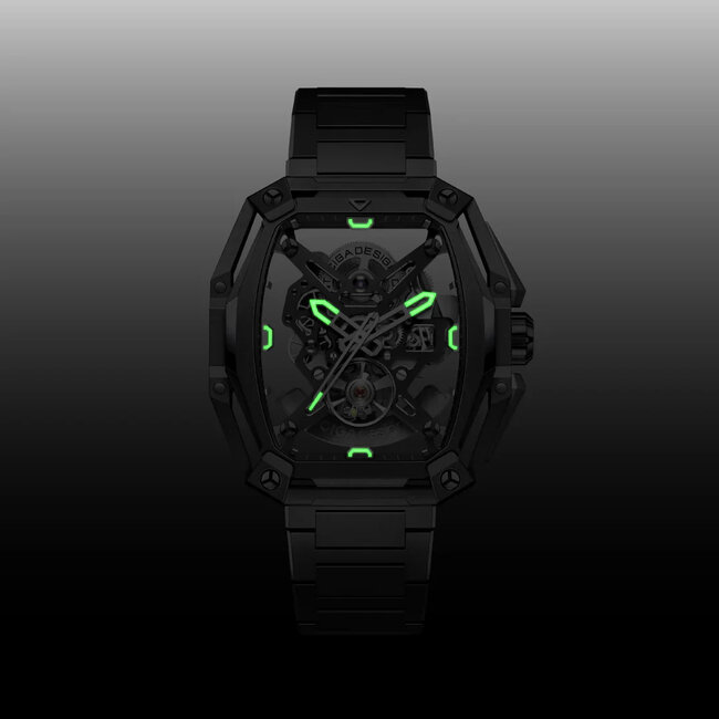 Ciga Design Z Series Hunter Skeleton Automatik Herrenuhr  Z035-SS01-W1S Silber