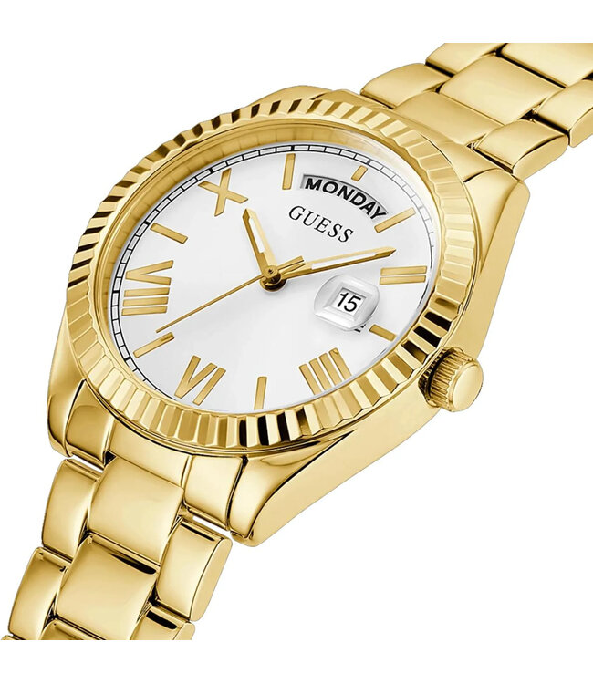 Guess  Luna GW0308L2 36mm Gold Weiss Damenuhr
