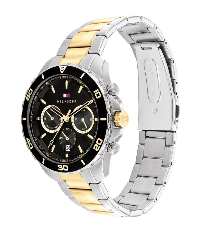 Tommy Hilfiger   Jordan 1792095 Schwarz Zweifarbig Herrenuhr