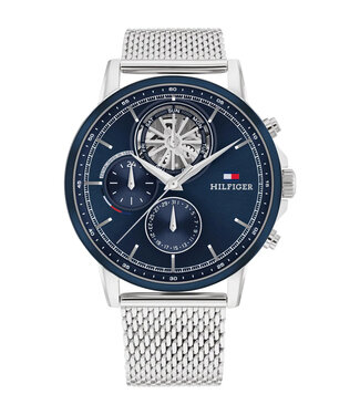 Tommy Hilfiger  Stewart 1710609 Blau Silber Herrenuhr
