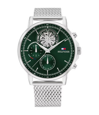 Tommy Hilfiger  Stewart 1710608 Grün Silber Herrenuhr