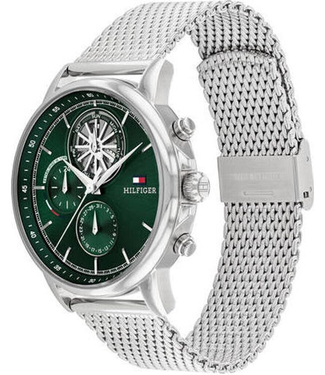 Tommy Hilfiger   Stewart 1710608 Grün Silber Herrenuhr