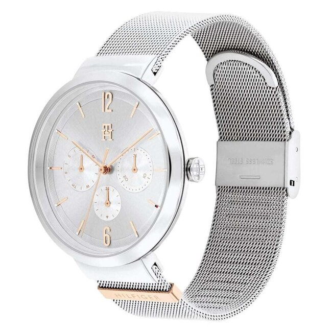 Tommy Hilfiger Lidia Day-Date Silbrig Damenuhr  1782537
