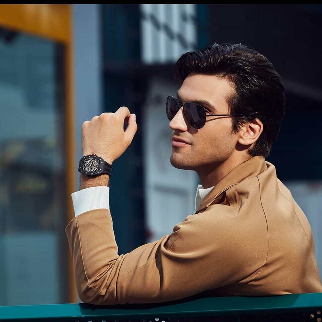 Tsar Bomba TB8209CF-01 Herrenuhr Elemental Karbonfaser Automatik 44mm 5ATM