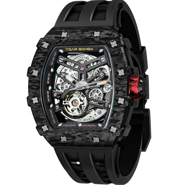 Tsar Bomba  TB8208CF-08 Herrenuhr Elemental Karbonfaser Automatik 44mm 5ATM