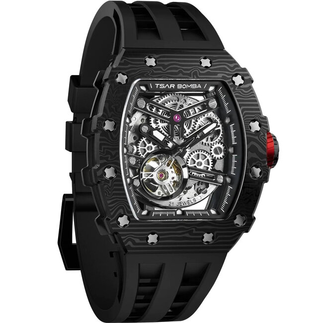 Tsar Bomba  TB8208CF-08 Herrenuhr Elemental Karbonfaser Automatik 44mm 5ATM