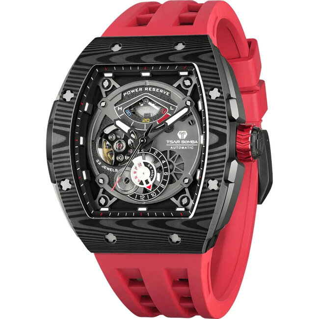 Tsar Bomba TB8210CF2-03 Herrenuhr Elemental Karbonfaser Automatik 45mm 5ATM