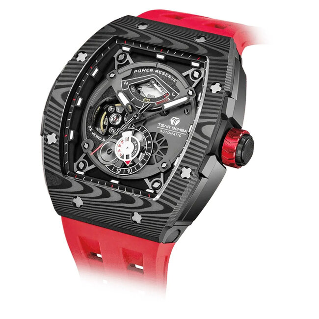 Tsar Bomba TB8210CF2-03 Herrenuhr Elemental Karbonfaser Automatik 45mm 5ATM