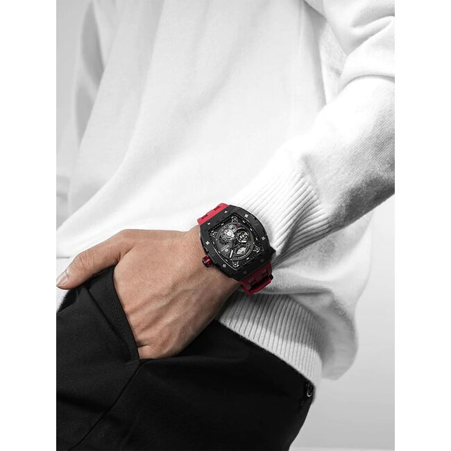 Tsar Bomba TB8210CF2-03 Herrenuhr Elemental Karbonfaser Automatik 45mm 5ATM