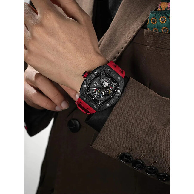 Tsar Bomba TB8210CF2-03 Herrenuhr Elemental Karbonfaser Automatik 45mm 5ATM