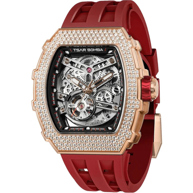 Tsar Bomba  TB8208D-12 Herrenuhr Elemental Zirkonia Automatik 43mm 5ATM