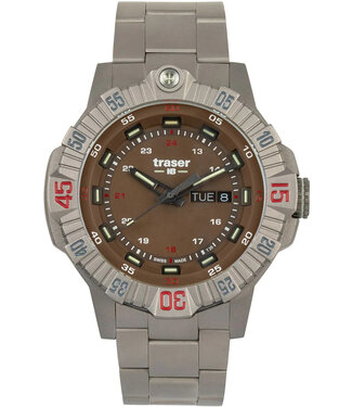 Traser H3 110668 Tactical Braun Titan 46mm 20ATM