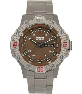Traser Uhren  H3 110668 Tactical Braun Titan 46mm 20ATM