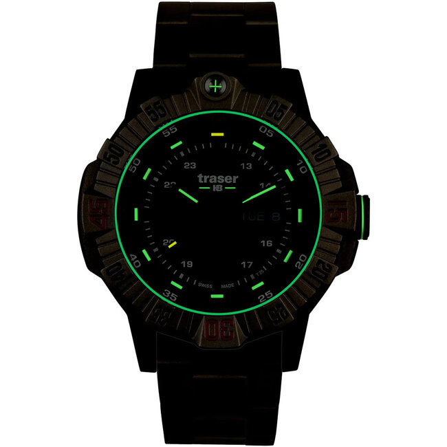 Traser H3 110668 Tactical Braun Titan 46mm 20ATM