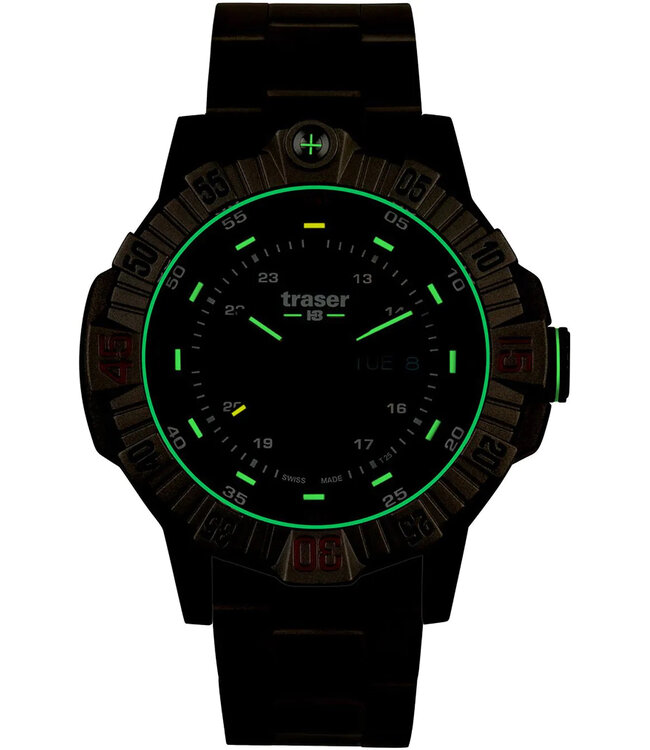Traser H3 110668 Tactical Braun Titan 46mm 20ATM