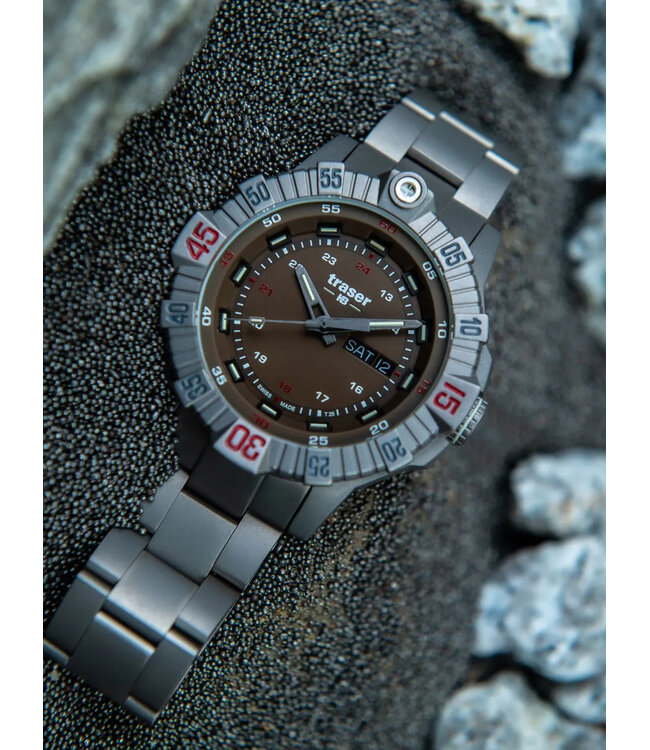Traser H3 110668 Tactical Braun Titan 46mm 20ATM
