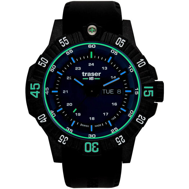 Traser  H3 110725 P99 Q Tactical Blue Herrenuhr 46mm 20ATM