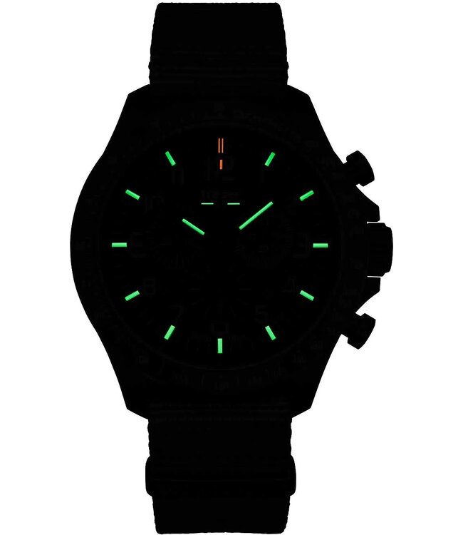 Traser H3 109463 P67 Officer Chronograph Green Nato Herrenuhr 46mm 10ATM