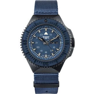 Traser H3 109856 P69 Black Blue Herrenuhr 46mm 20ATM