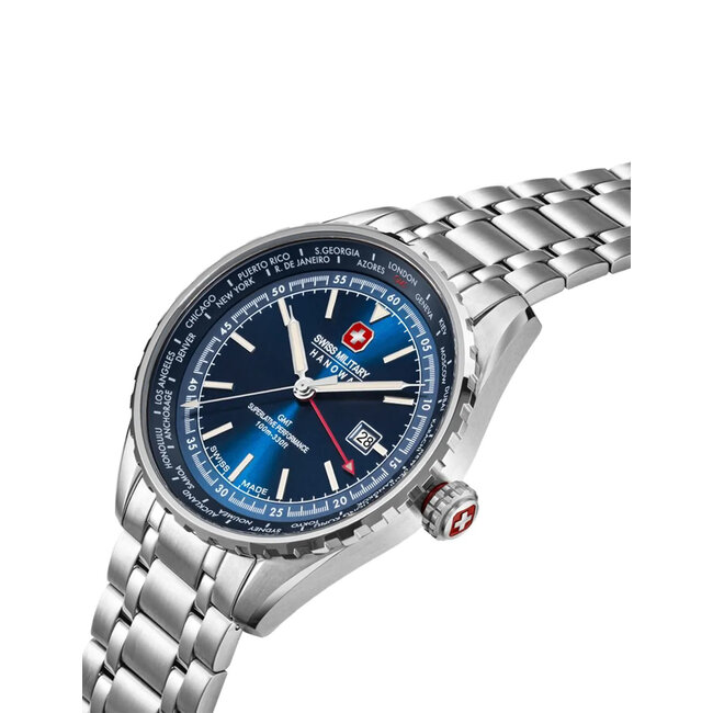 Swiss Military Hanowa  SMWGH0003204 Herrenuhr Afterburn GMT 44mm 10ATM