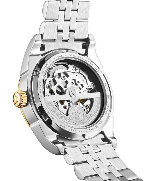 Thomas Sabo   WA0415-291-203 Unisex Automatik mit Lilienemblem 36mm 5ATM